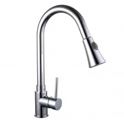 Змішувач для кухні Frap F6052 з висувним виливом, 2 режими, хром Змішувач для кухні Frap F6052 з висувним виливом, 2 режими, хром