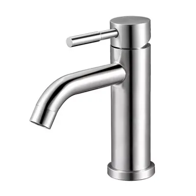 Змішувач для умивальника WEZER EKO1C-01 нержавіюча сталь