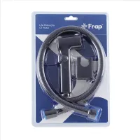 F022-6 комплект лійка гігієнічна (регул. тиску) + шланг та кронштейн  блістер (чорна) {30/1}