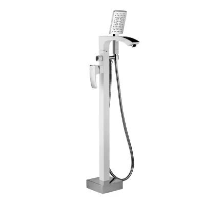 Змішувач для ванни для підлоги GAPPO G3007-8, білий/хром Змішувач для ванни для підлоги GAPPO G3007-8, білий/хром