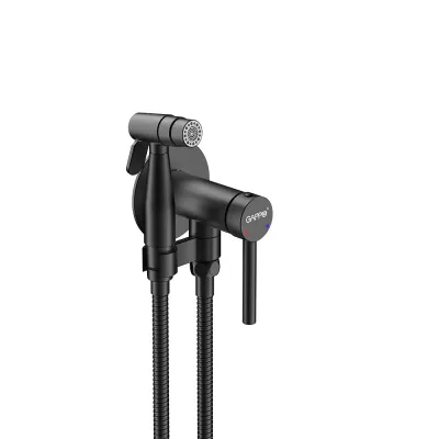 G7206-6 душ гігієн. вбуд. одноваж. лат. Ø35 (чорний) {8/1}