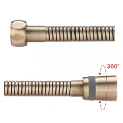 Душовий шланг GAPPO G45-4, латунь, 1500 мм, бронза