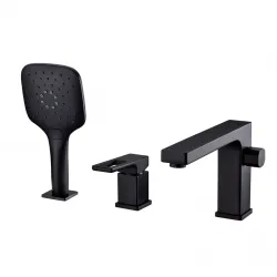 Змішувач для ванни на борт GAPPO G1117-6, чорний Змішувач для ванни на борт GAPPO G1117-6, чорний