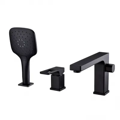 Змішувач для ванни на борт GAPPO G1117-6, чорний Змішувач для ванни на борт GAPPO G1117-6, чорний