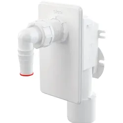 APS4 Сифон для пральної машинки білий під штукатурку {40}