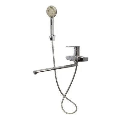 NKM1-439 ванна одноваж. довгий поворот. вилив сплав ? 35 (хром) {10/1}