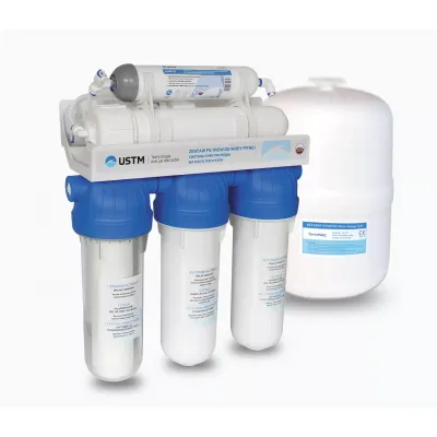 Фільтр зворотного осмосу USTM RO5-12-EMI-MP п'ятиступінчаста система очищення, помпа