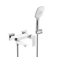 Змішувач для ванни GAPPO G3248, білий/хром