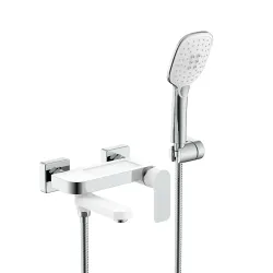 Змішувач для ванни GAPPO G3248, білий/хром