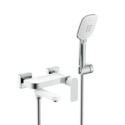 Змішувач для ванни GAPPO G3248, білий/хром Змішувач для ванни GAPPO G3248, білий/хром