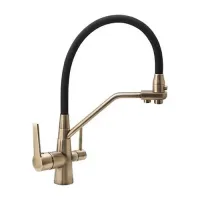 Змішувач для кухні на дві води Frap F4374-4, бронза Змішувач для кухні на дві води Frap F4374-4, бронза