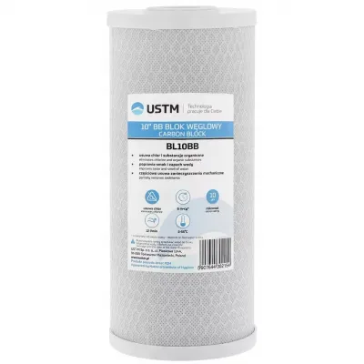 Картридж із пресованого активованого вугілля USTM 4,5"х10" (BL10BB)
