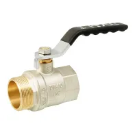 Кран кульовий ITAL PN25 1 1/2" вн.-зов., ручка, нікель