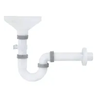 SK1010 сифон з розривом потоку 172х85*40, прямоточ., трубка 40*200, розетка {28/27}