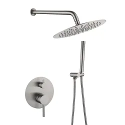 Вбудована душова система WEZER EKO17В-01, вилив - перемикач на лійку, 2-функції Вбудована душова система WEZER EKO17В-01, вилив - перемикач на лійку, 2-функції