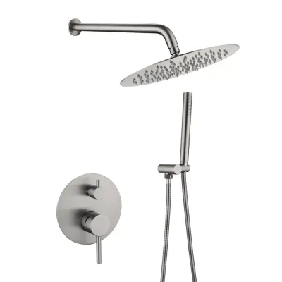 Вбудована душова система WEZER EKO17В-01, вилив - перемикач на лійку, 2-функції Вбудована душова система WEZER EKO17В-01, вилив - перемикач на лійку, 2-функції