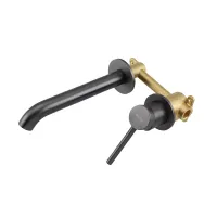 G1206-9 умивальник вбудований одноваж. кругл. вилив лат. Ø35 (гангрей) {8/1}