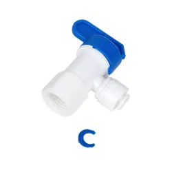 Кран для бака ITAL 1/4"Q x1/4"РВ (кратно 5 шт)  (ST001A)