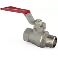 Кран кульовий V&G Optima   1" ВЗ (червона ручка) {12}