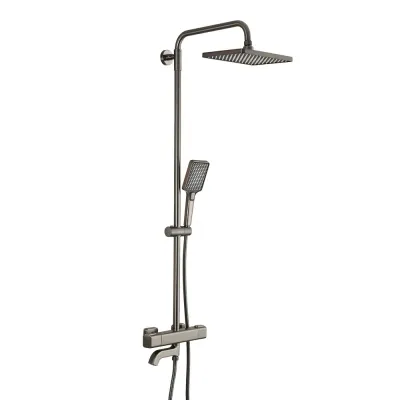 G2491-9 душ. система термостат 3х функц. одноваж. лат. ?35 (гангрей) {3/1}