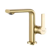 F1088-3 умивальник одноваж. литий вилив лат. корпус гайка ?35 (сатин золотий) {10/1}