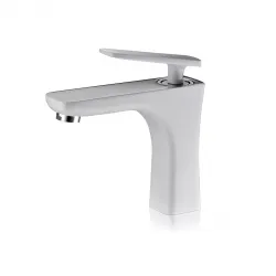 Змішувач для раковини FAOP A1003-8, білий-хром