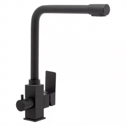 Змішувач для кухні на дві води WEZER PRO4C-02-BLACK, нержавіюча сталь, чорний Змішувач для кухні на дві води WEZER PRO4C-02-BLACK, нержавіюча сталь, чорний