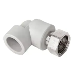 Кутник 90° з накидною гайкою ITAL 20 мм х 1/2" з металевою вставкою