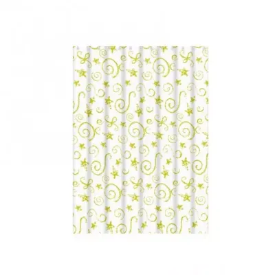 Шторка для ванної і душа Frap F8808, поліетилен, 180 x180 см, жовтий