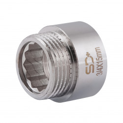 Подовжувач хромований 3/4 15мм