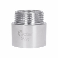 Подовжувач хромований 3/4 20мм