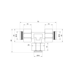 Трійник 16 * 16 * 16 SD Трійник 16 * 16 * 16 SD