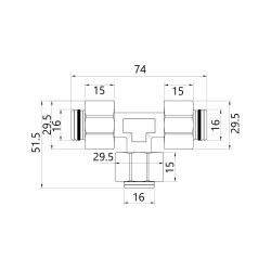 Трійник 20 * 20 * 20 SD Трійник 20 * 20 * 20 SD