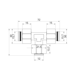 Трійник 20 * 16 * 20 SD Трійник 20 * 16 * 20 SD