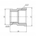 Муфта 1/2" внутрішня * 3/8" внутрішня Forte Муфта 1/2" внутрішня * 3/8" внутрішня Forte