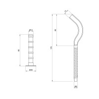 Кріплення SD Plus на алюмінієвий радіатор 9х170 мм SD109170R