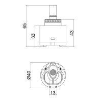 Картридж до змішувача Qt 40