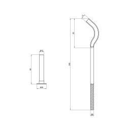 Кріплення на алюмінієвий радіатор 9 * 250мм SD