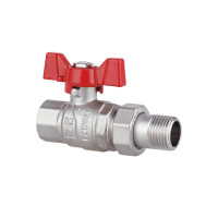 Кран кульовий з американкою 1/2 прямий Forte Кран кульовий з американкою 1/2 прямий Forte