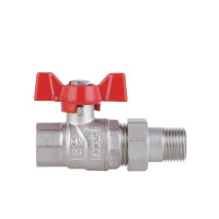 Кран кульовий з американкою 1/2 прямий Forte Кран кульовий з американкою 1/2 прямий Forte