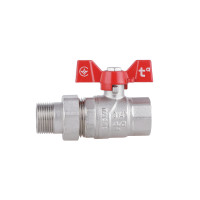 Кран кульовий з американкою 3/4" Forte Кран кульовий з американкою 3/4" Forte