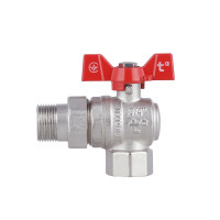 Кран кульовий з американкою 3/4" Forte кутовий Кран кульовий з американкою 3/4" Forte кутовий