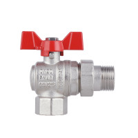 Кран кульовий з американкою 3/4" Forte кутовий Кран кульовий з американкою 3/4" Forte кутовий