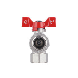 Кран кульовий з американкою 3/4" Forte кутовий Кран кульовий з американкою 3/4" Forte кутовий