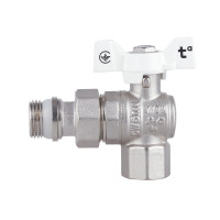 Кран кульовий "Американка" SD Forte 1\2" з антипротіканням кутовий SF223W15 Кран кульовий "Американка" SD Forte 1\2" з антипротіканням кутовий SF223W15