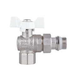 Кран кульовий "Американка" SD Forte 1\2" з антипротіканням кутовий SF223W15