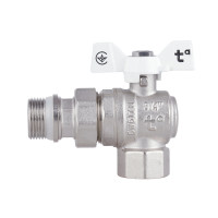 Кран кульовий "Американка" SD Forte 3\4" з антипротіканням кутовий SF223W20