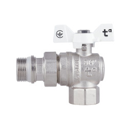 Кран кульовий "Американка" SD Forte 3\4" з антипротіканням кутовий SF223W20