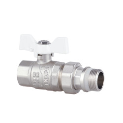 Кран кульовий "Американка" SD Forte 3\4" з антипротіканням прямий SF222W20