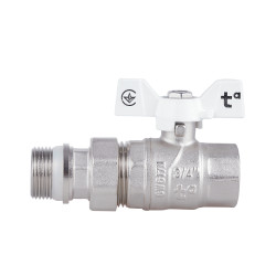 Кран кульовий "Американка" SD Forte 3\4" з антипротіканням прямий SF222W20